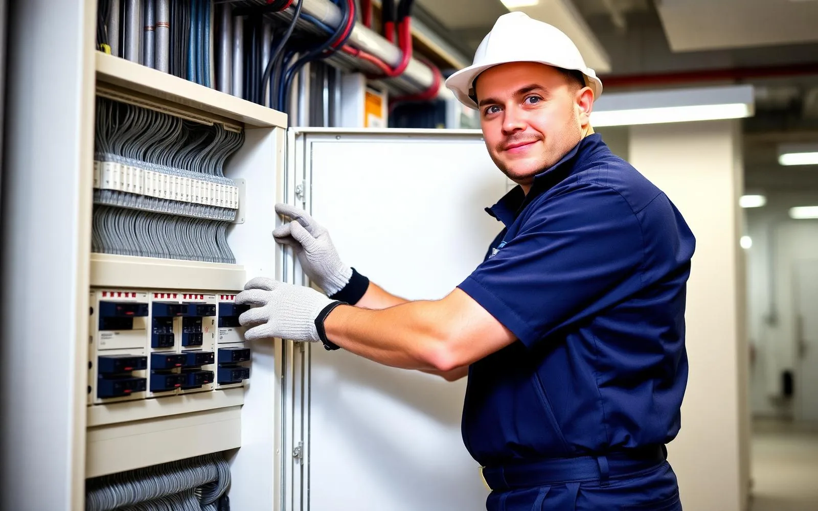 Electrical panel installation by OM Power Services